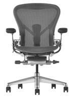 Herman Miller Aeron Remastered Polished Uitvoering, Verzenden, Zwart, Zo goed als nieuw, Bureaustoel