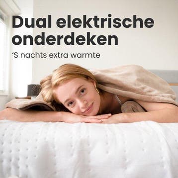 2dekans | Auronic Elektrische Onderdeken XL - 190x160cm - 2, Ophalen of Verzenden, Zo goed als nieuw