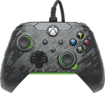 Xbox Series Controller Wired - Zwart/Groen (Neon Carbon) -, Ophalen of Verzenden, Zo goed als nieuw