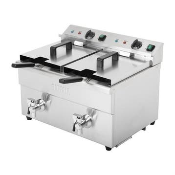 Dubbele inductie friteuse 3000W 41h x 57,6b x 47,8d cm, Zakelijke goederen, Verzenden, Nieuw in verpakking