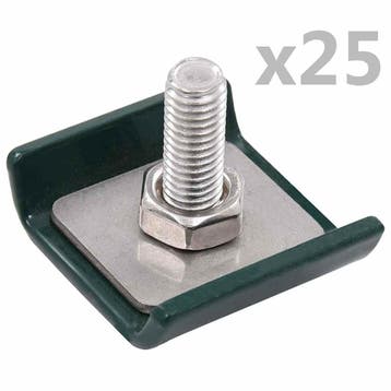 vidaXL Rastermatverbinding 25 sets groen, Tuin en Terras, Verzenden, Nieuw