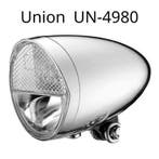 Union batterij koplamp chroom UN-4980, Fietsen en Brommers, Verzenden, Nieuw