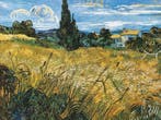 Kunstdruk Vincent Van Gogh - Campo di grano 80x60cm, Huis en Inrichting, Verzenden, Nieuw