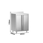 GGM Gastro | Gesloten RVS werktafel - 800x600mm - met 2 |, Verzenden, Nieuw in verpakking, Meubilair