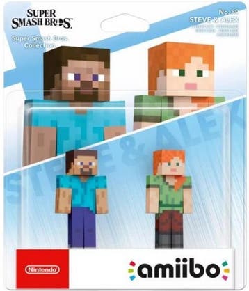 Amiibo Steve & Alex 2 in 1 - Super Smash Bros Collection -, Verzenden, Nieuw