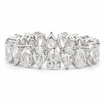 Ring - 18 karaat Witgoud - 3.87ct. tw. Diamant (Lab-grown) -, Nieuw