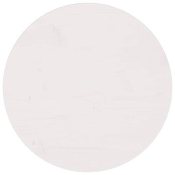 vidaXL Tafelblad Ø60x2,5 cm massief grenenhout wit, Huis en Inrichting, Verzenden, Nieuw