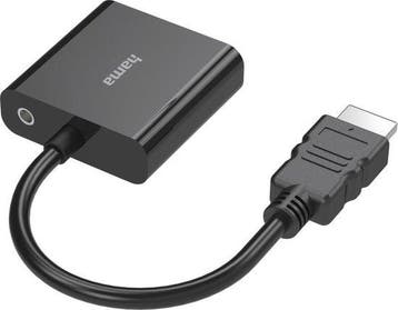 Hama Video-adapter HDMI™-stekker - VGA-aansluiting Audio-a, Verzenden, Nieuw