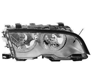 BMW E46 98-02 Sedan/Break Chrome Koplamp Rechts (Koplampen), Verzenden, Nieuw
