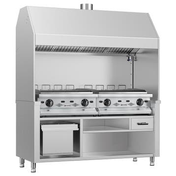 GGM Gastro | Gasgrill BERLIN - 1760mm - Gietijzeren rooster, Verzenden, Nieuw