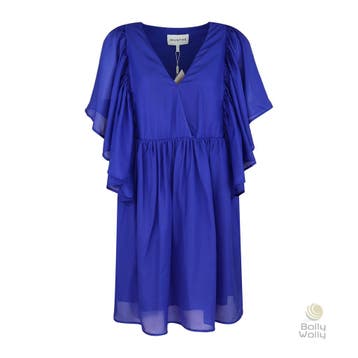 Munthe • blauwe zijden jurk Distant • 36, Kleding | Dames, Nieuw, Maat 36 (S), Munthe, Verzenden
