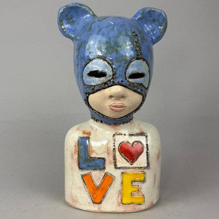 Iwo Rynkiewicz (1970) - LOVE! - · Handmade Ceramic Figure, Antiek en Kunst, Kunst | Designobjecten