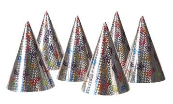 Set 6 Holografische hoedjes, Kleding | Dames, Carnavalskleding en Feestkleding, Ophalen of Verzenden, Nieuw