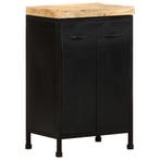 vidaXL Dressoir 47x35x76 cm ruw mangohout, Minder dan 50 cm, Verzenden, Nieuw, 25 tot 50 cm