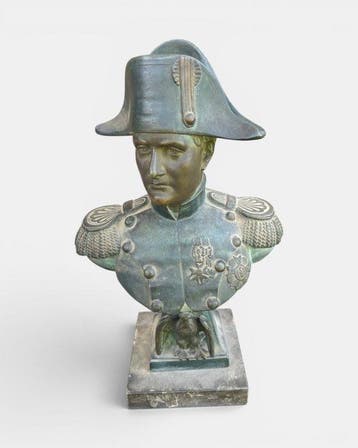 A. Jourdan - Beeld, Buste Napoleon - 26 cm - Metaal