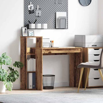 vidaXL Bureau Oud Hout Bewerkt hout 100 x 40 x 90 cm, Verzenden, Nieuw