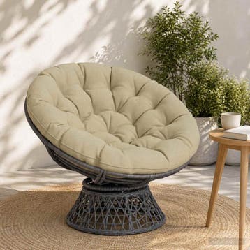 vidaXL Papasan Stoel Kussen VIANEN 100% Polyester Lichtgroen, Huis en Inrichting, Verzenden, Nieuw, Groen