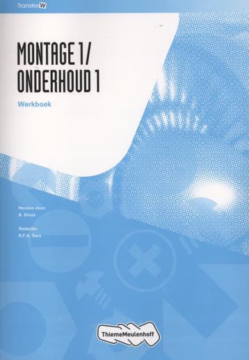 Montage1/Onderhoud1 / Werkboek / TransferW - A. Drost, Verzenden, Zo goed als nieuw, A. Drost