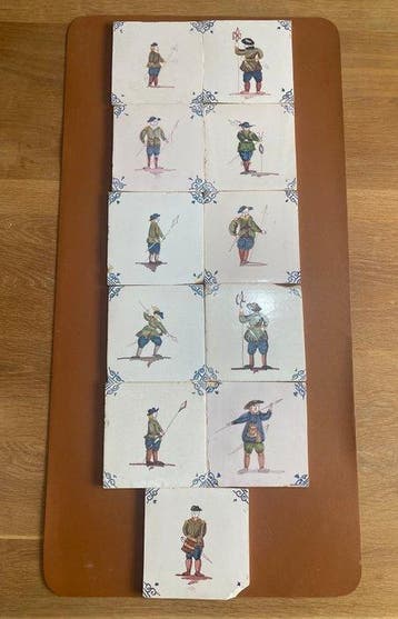 Tegel (9) - 1950-1960 - Polychrome Wandtegels