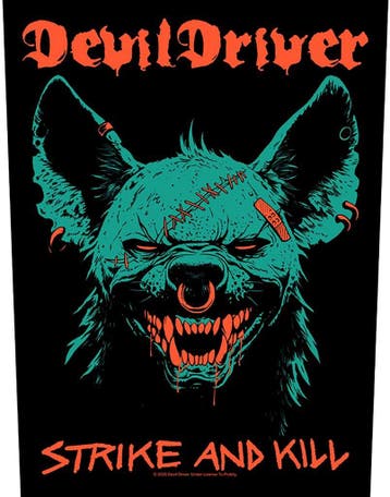 Devildriver - Strike and Kill Rugpatch officiële merchandise, Ophalen of Verzenden, Nieuw, Kleding