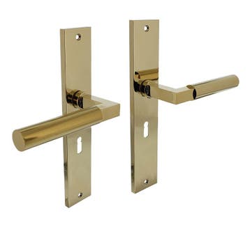 Intersteel deurklink Bau-Stil op langschild SL56 PVD, Verzenden, Nieuw