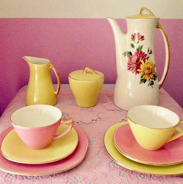 Villeroy & Boch - Koffieservies (9) - Goud, Keramiek - Expo