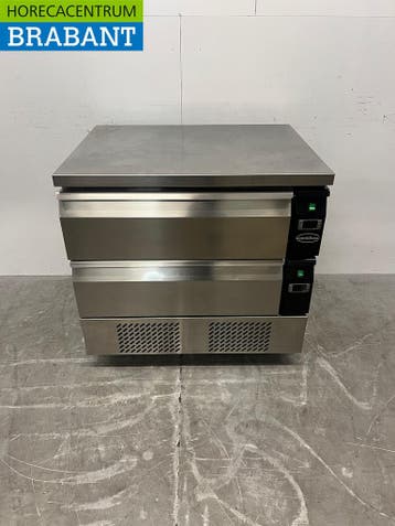 RVS Combisteel Verrijdbare Koel/Vrieswerkbank 2 Laden 90,5, Zakelijke goederen, Horeca | Keukenapparatuur, Ophalen of Verzenden