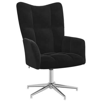 Draaifauteuil Modern Zwart | Tweedekansje | OP=OP, Huis en Inrichting, Minder dan 75 cm, Ophalen of Verzenden, Zo goed als nieuw