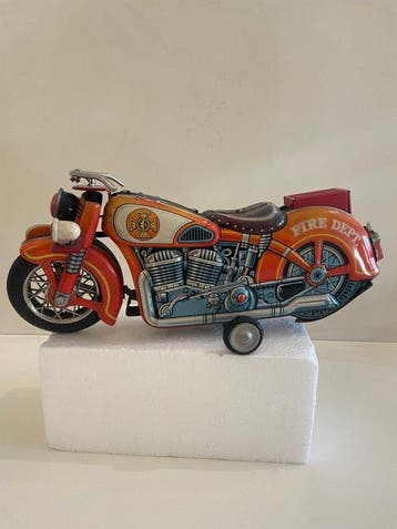 Modern speelgoed - Blikken speelgoed - Fire Department, Antiek en Kunst, Antiek | Speelgoed