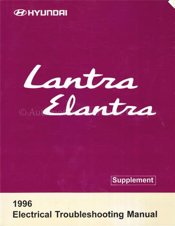1996 HYUNDAI LANTRA | ELANTRA SUPPLEMENT ELECTRISCH SCHEMA, Auto diversen, Handleidingen en Instructieboekjes