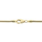 Gouden slangenschakel ketting, Ophalen of Verzenden, Gebruikt, Overige kleuren, Goud