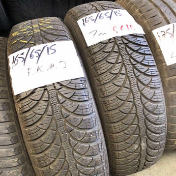 2 x Fulda Kristall Montero 3 165-65-15 Winterbanden 7mm, Gebruikt, 15 inch, Band(en), Winterbanden