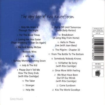 cd - kris kristofferson - THE VERY BEST OF KRIS KRISTOFFE..., Verzenden, Zo goed als nieuw