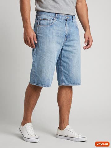 ROCAWEAR Korte broeken Heren maat W38 Blauw Vintage, Ophalen of Verzenden, Nieuw