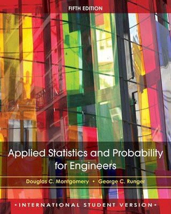 Applied Statistics and Probability for Engineers - Applied, Boeken, Wetenschap, Ophalen of Verzenden