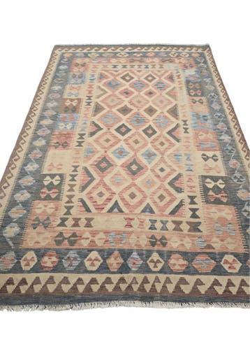 Afgan tribal kelim 290x190 handgeweven wollen vloerkleed, 200 cm of meer,  Perzisch tapijt kelim killim wollen vloerkleed handgeknoopt 