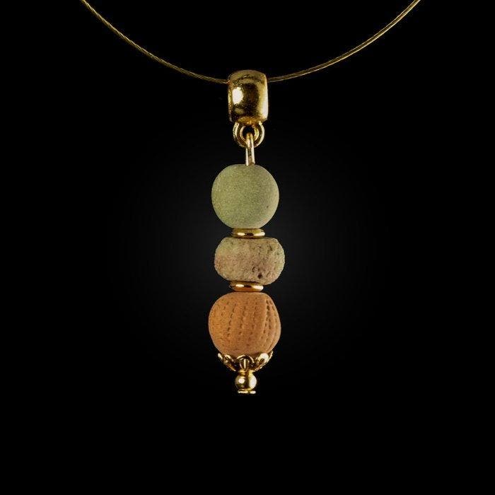 Oude Egypte, late periode Pendant, met veelkleurige, Sieraden, Tassen en Uiterlijk, Antieke sieraden