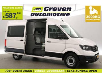 Volkswagen Crafter 2.0 TDI 140PK L3H3 | DC | 6 Zits |, Euro 6, Volkswagen, Wit, Nieuw