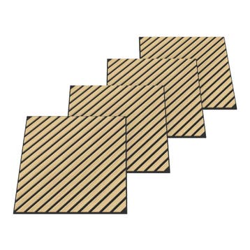Akoestisch wandpaneel Vang 16 stuks 5,76 m² diagonaal eikenk, Verzenden, Nieuw
