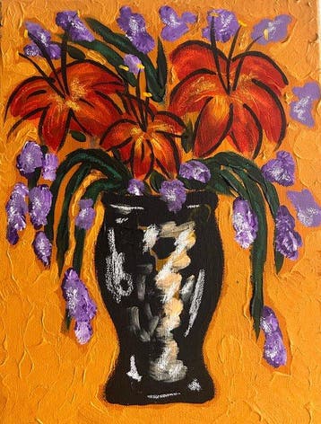 Devon (1993) - Violet Abundance - NO RESERVE, Antiek en Kunst, Kunst | Schilderijen | Klassiek