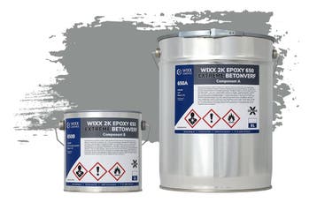 Wixx 2K Epoxy 650 Extreme Betoncoating RAL 7042 |, Nieuw, Verf, Grijs, Verzenden