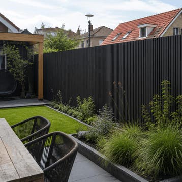 OP=OP Composiet Schutting Verticaal - 200 cm hoog, Kunststof, 1 tot 2 meter, 6 meter of meer, Nieuw