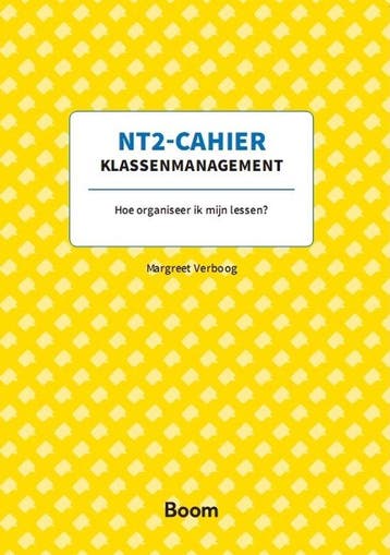 9789024415830 NT2-Cahier Klassenmanagement, Verzenden, Nieuw, Margreet Verboog
