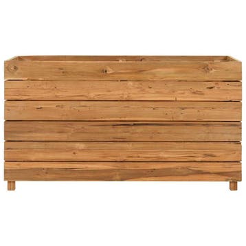 vidaXL Plantenbak verhoogd 100x40x38 cm gerecycled teakhout, Tuin en Terras, Verzenden, Nieuw, Minder dan 60 cm, 30 tot 60 cm