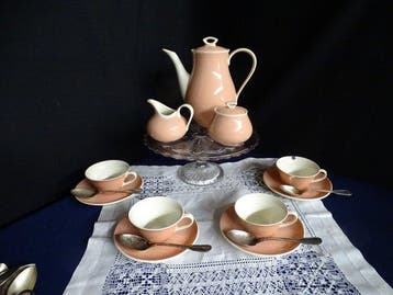 Keramis Boch - Koffieservies (11) - Aardewerk