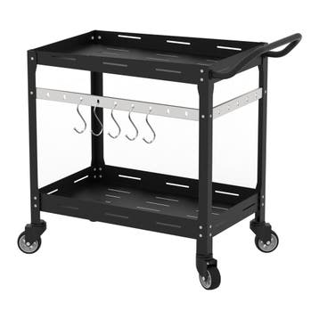 Serveerwagen Bard metalen outdoor trolley zwart casa.pro, Verzenden