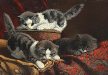 Cornelis Raaphorst (1875-1954), Drie spelende kittens