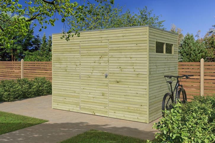 Woodlands Blokhut QBH2 met Overkapping 600 x 210 cm, Tuin en Terras, Tuinhuizen