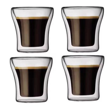 Dubbelwandig Glazen Kopje – Hittebestendig Glas voor Koffie,, Verzenden, Nieuw