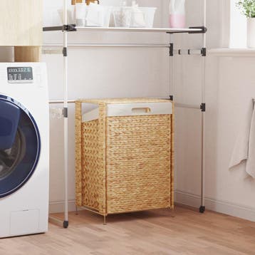 vidaXL Wasmand 44x34x64 cm waterhyacint, Verzenden, Nieuw